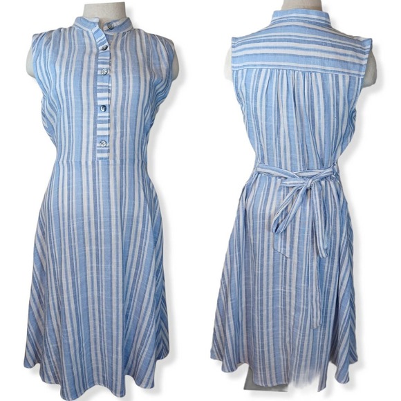 Modcloth Dresses & Skirts - Modcloth Linen rockabilly pin up dress m